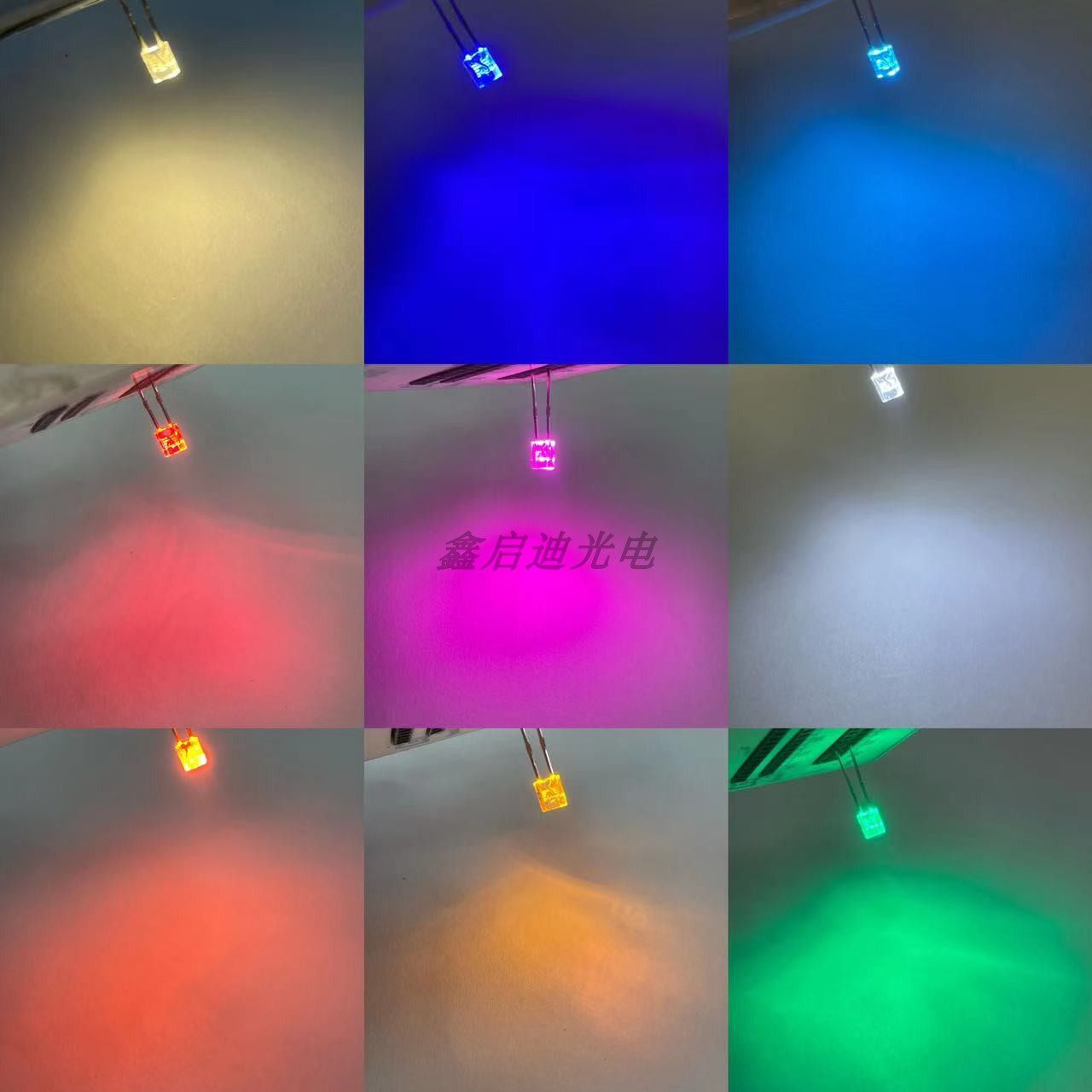 高亮234方形透明红橙黄绿蓝白粉红冰蓝七彩LED发光二极管灯珠键盘,淘宝优惠券,粉丝福利购,淘宝优惠卷