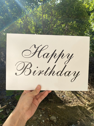 创意生日装饰用品氛围道具  HAPPY BIRTHDAY生日快乐KT板桌面摆件 - 图0