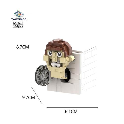 跨境热卖爆款积木Skibidi toilet马桶人vs监控人泰坦电视人玩具-图3