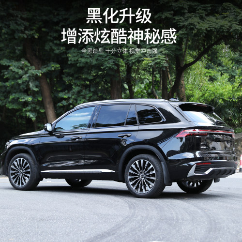 适用于吉利星越L不锈钢车窗饰条汽车黑武士改装保护贴片防护用品 - 图0