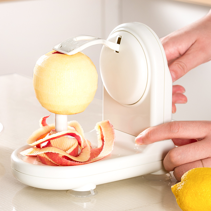 日本进口手摇水果梨去皮神器厨房多功能刨子家用自动刮苹果削皮刀-图0