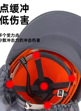 工地安全帽遮阳防晒帽檐干活神器
