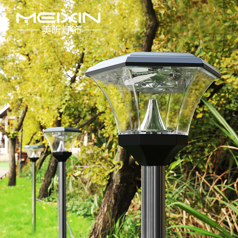 太阳能灯草坪灯庭院灯户外超亮LED小区路灯花园灯景观灯柱头灯 - 图1