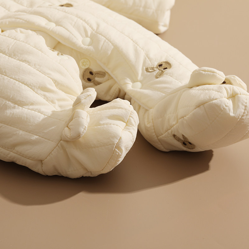 新生婴儿衣服秋冬季棉服兔宝宝连体衣绒加厚套装包脚外出抱衣冬装,淘宝优惠券,粉丝福利购,淘宝优惠卷