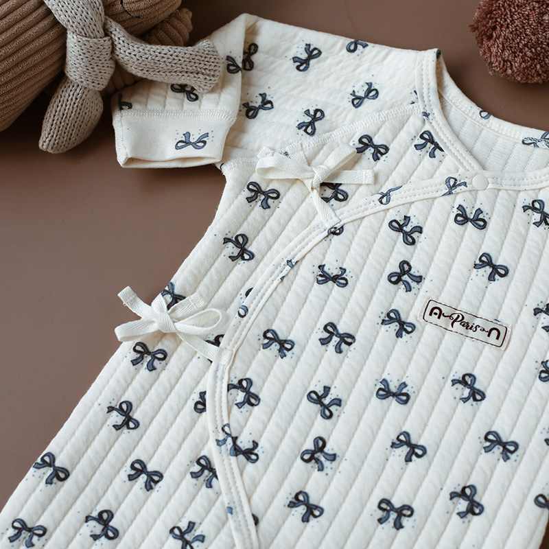 婴姿新生婴儿空气棉连体衣秋冬保暖三层夹棉衣服满月宝宝外出爬服,淘宝优惠券,粉丝福利购,淘宝优惠卷