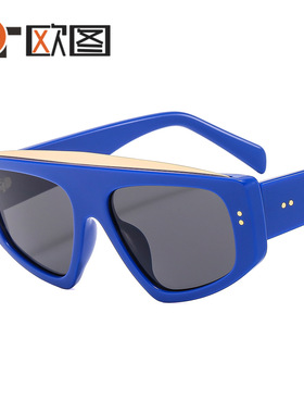 朋克风格猫眼多边形男女士太阳镜街拍个性墨镜跨境眼镜M492