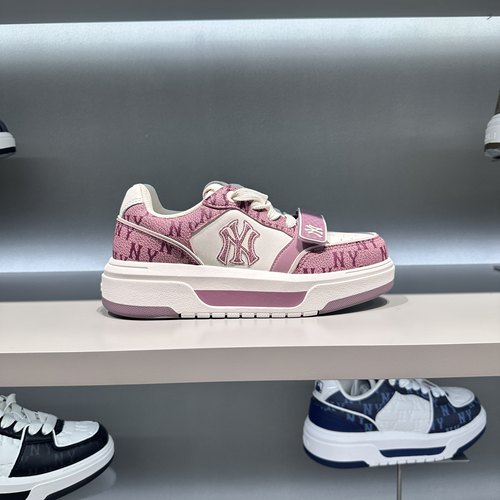 专柜正品MLB2025年夏季新款老花厚底休闲低帮增高学长3ASXP025N-图1