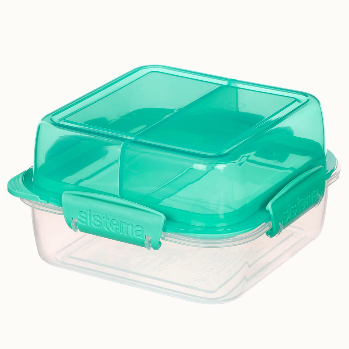 新西兰进口sistema正品便携三明治盒双层午餐便当盒 可微波炉加热 - 图3