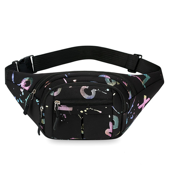Fashion waist bag 2024 new women's fashion sports running outdoor Oxford cloth cash register wallet casual mobile phone bag