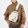 New men's sports chest bag, simple crossbody bag, male student shoulder bag, large capacity solid color shoulder bag, women's chest bag