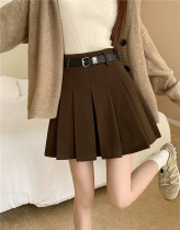 Curly hair Skirt 100 Pleats Half Skirt Woman Short Skirt Autumn Winter 2023 New Temperament Little Sub a half body dress