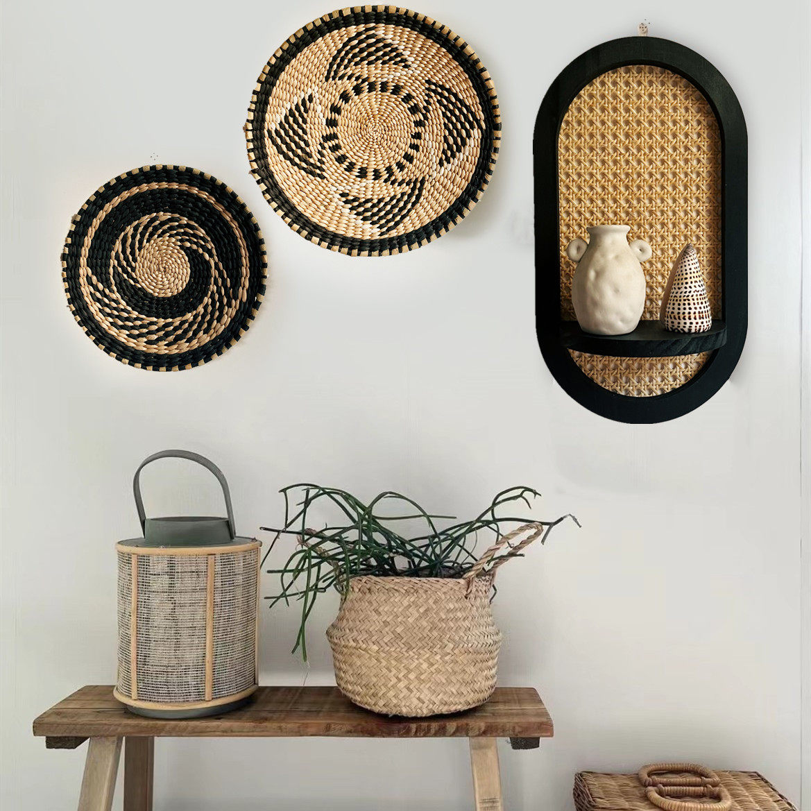 侘寂风墙饰壁挂画摩洛哥壁饰挂饰挂盘设计师样板房店铺民宿装饰品,淘宝优惠券,粉丝福利购,淘宝优惠卷