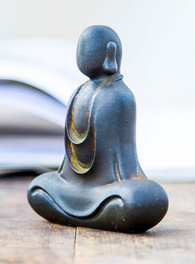 中式禅意佛像无相佛摆件茶宠