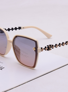 kouqi米色墨镜女高级感防紫外线