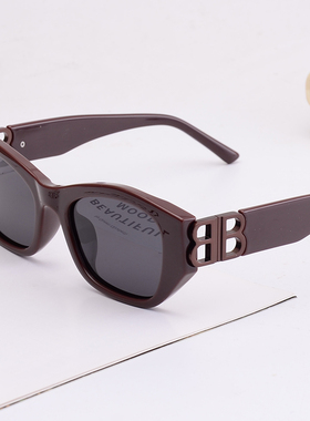 黑色猫眼偏光女士太阳镜