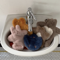 (Ordering) hozumi Korea Kaura Little Bear rabbit cute plush containing bag accompanying bag