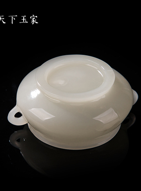 玉石国风炉钧釉如双耳炉香炉