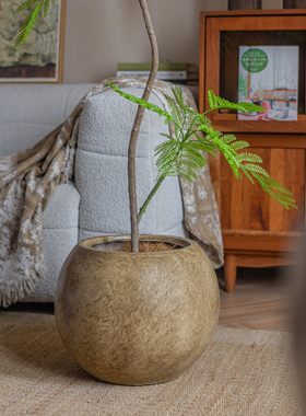 奢寂风落地绿植盆栽花盆大口径