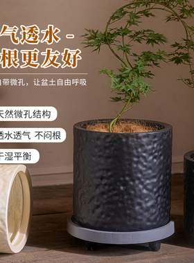 掬涵北欧风镁泥花盆新品