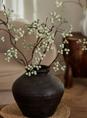 马桑果仿真花中古风假花干枝摆件