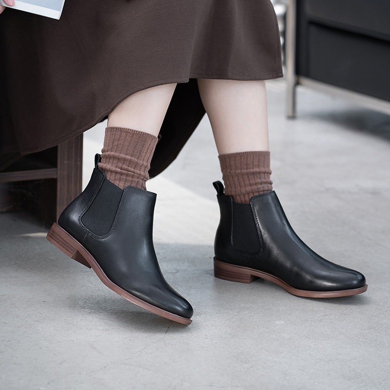 Clarks其乐女靴秋冬款时装靴经典切尔西靴英伦风靴子Taylor Shine,淘宝优惠券,粉丝福利购,淘宝优惠卷