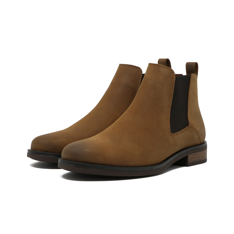 clarks其乐女鞋秋冬款牛皮套脚短筒低跟舒适切尔西靴Memi Top现货,淘宝优惠券,粉丝福利购,淘宝优惠卷