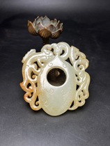 Old jade antique collection Ming and Qing jade Ancient Play and Tian Yukuyu Han Gao Guyu Longfeng in Xiang Yupei Pendant