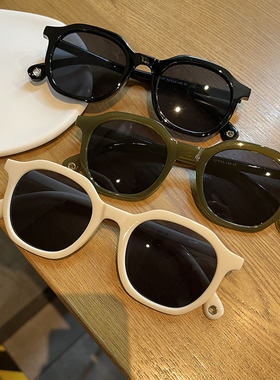 复古抹茶绿墨镜新款太阳镜