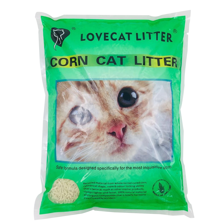 lovecat猫砂豆腐砂玉米原味结团天然植物除臭猫砂猫沙2.5kg*6包 - 图3