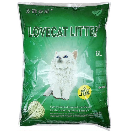 爱宠爱猫lovecat猫砂豆腐砂除臭结团绿茶原味无尘天然植物猫砂沙 - 图3
