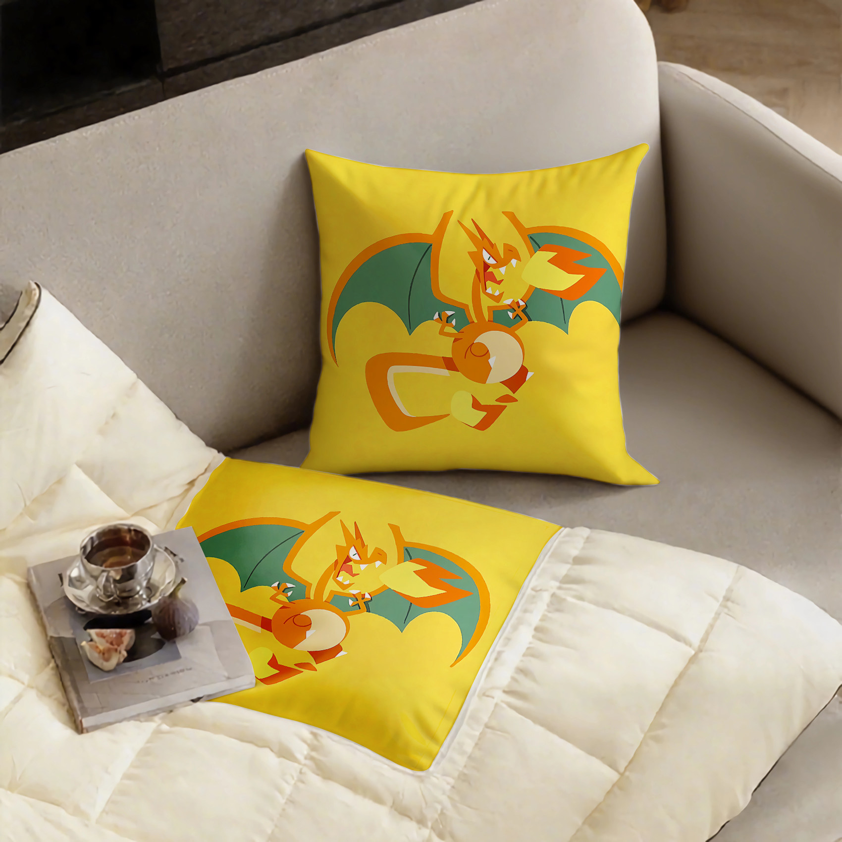 美式卡通宝可梦抱枕超软两用多功能空调被办公抱枕被子二合一被子,淘宝优惠券,粉丝福利购,淘宝优惠卷