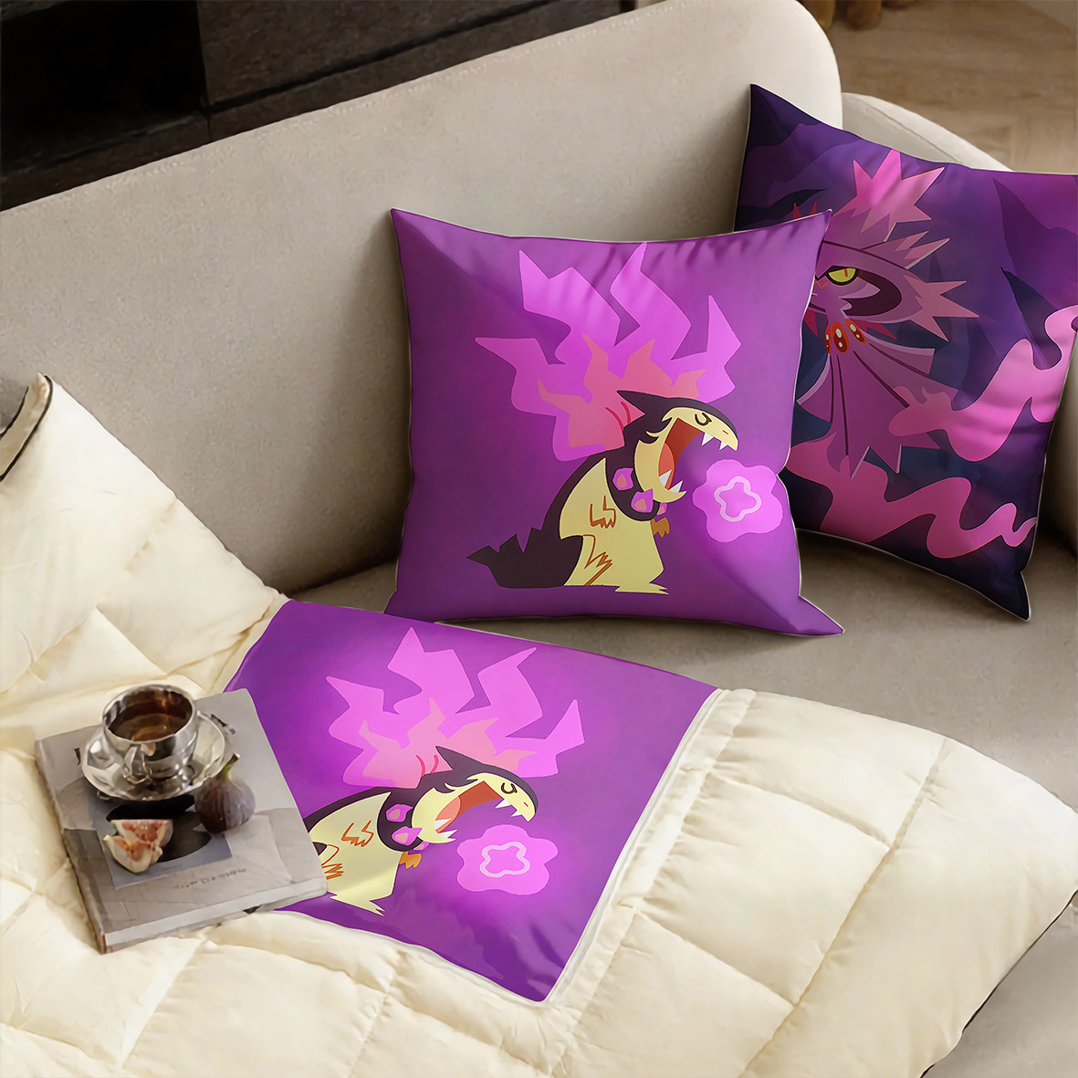 美式卡通宝可梦抱枕超软两用多功能空调被办公抱枕被子二合一被子,淘宝优惠券,粉丝福利购,淘宝优惠卷