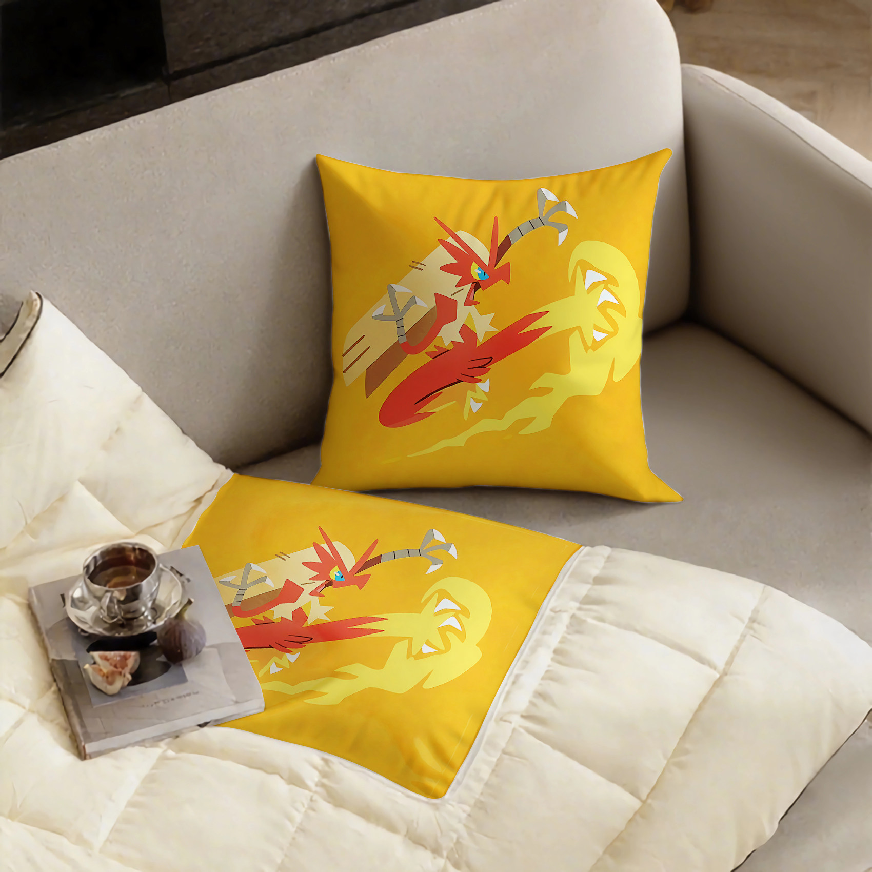 美式卡通宝可梦抱枕超软两用多功能空调被办公抱枕被子二合一被子,淘宝优惠券,粉丝福利购,淘宝优惠卷