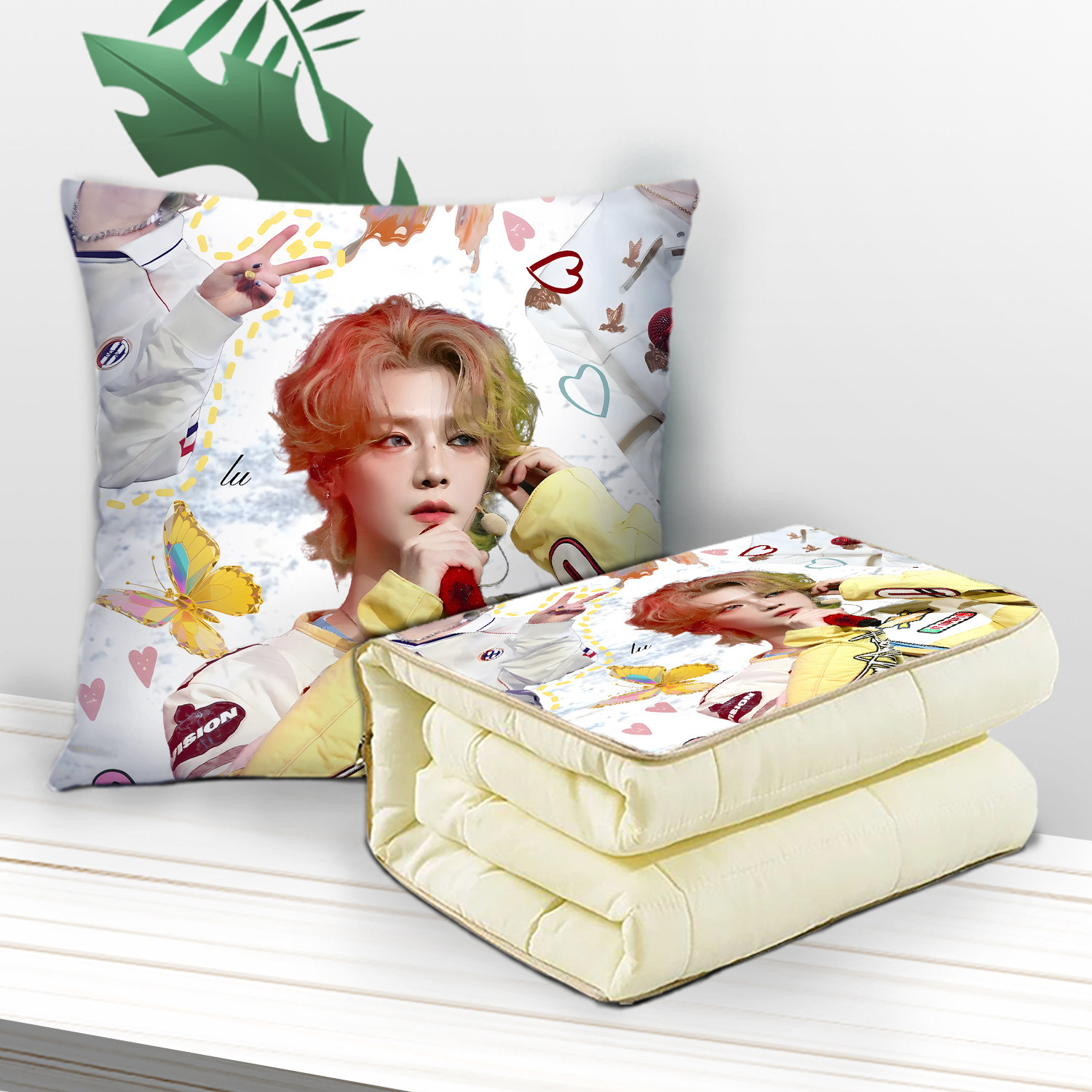 鹿晗抱枕超软两用多功能空调被办公抱枕被子二合一被子午睡宿舍,淘宝优惠券,粉丝福利购,淘宝优惠卷