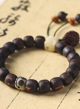 【暗香浮尘】小叶降真香手腕留香气质森系仙气女穗子莲蓬手链