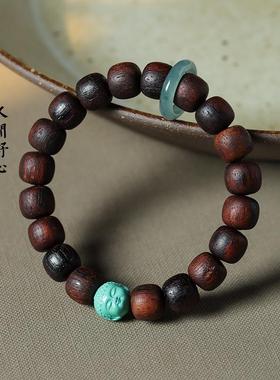 香韵椰奶香降真香老型珠高油高密手腕佩戴DIY搭菱镁矿佛头男女链