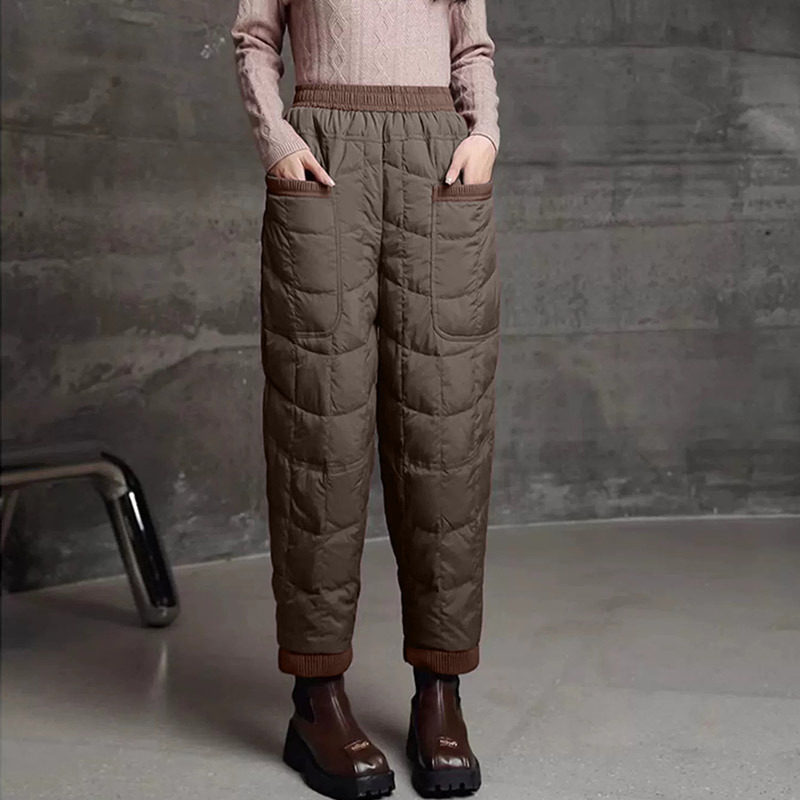 2025冬季新款棉裤女防风保暖外穿轻薄宽松休闲束脚加厚哈伦棉裤潮,淘宝优惠券,粉丝福利购,淘宝优惠卷