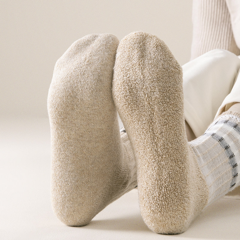 厚袜子女冬季加绒加厚羊毛长筒袜中筒毛巾保暖地板袜冬季家居袜子,淘宝优惠券,粉丝福利购,淘宝优惠卷