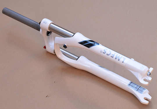 Mountain bike aluminum alloy oil spring lock-by-wire front fork