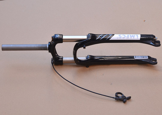 Mountain bike aluminum alloy oil spring lock-by-wire front fork