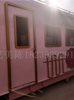 粉色广场装饰摆件艺美陈招财复古