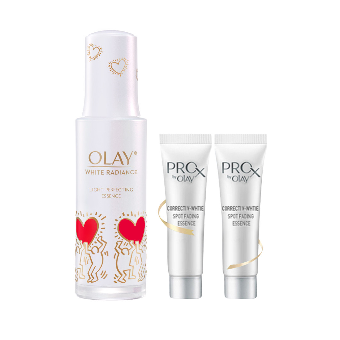 万宁玉兰油光感小白瓶50ml礼盒 万宁海外液态精华