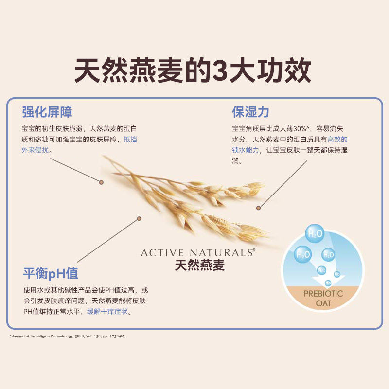 AVEENO/艾惟诺艾维诺婴儿燕麦润肤霜227g面霜沐浴身体乳部分临期
