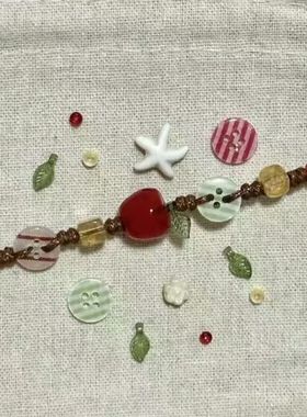 青苹果乐园小众设计彩色串珠手链高颜值可爱甜美清新2025新款手饰