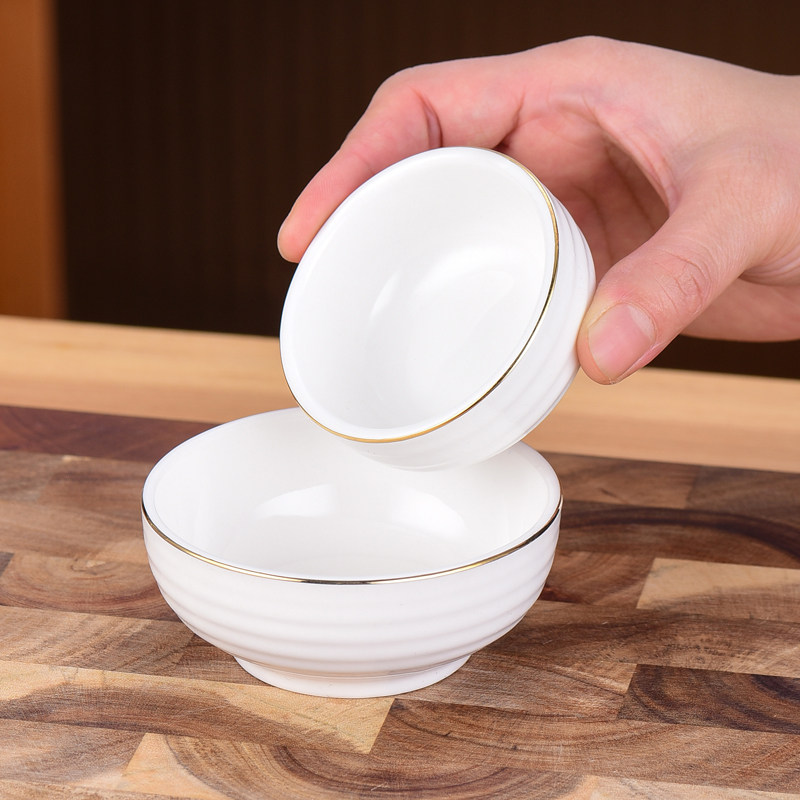 金边陶瓷小碟子餐厅酱油醋调味碟火锅蘸料调料碗小菜咸菜碟小盘子,淘宝优惠券,粉丝福利购,淘宝优惠卷