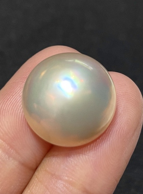 天然海水马贝珍珠戒指吊坠送女友送闺蜜