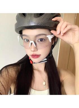 透明骑行眼镜日夜两用可