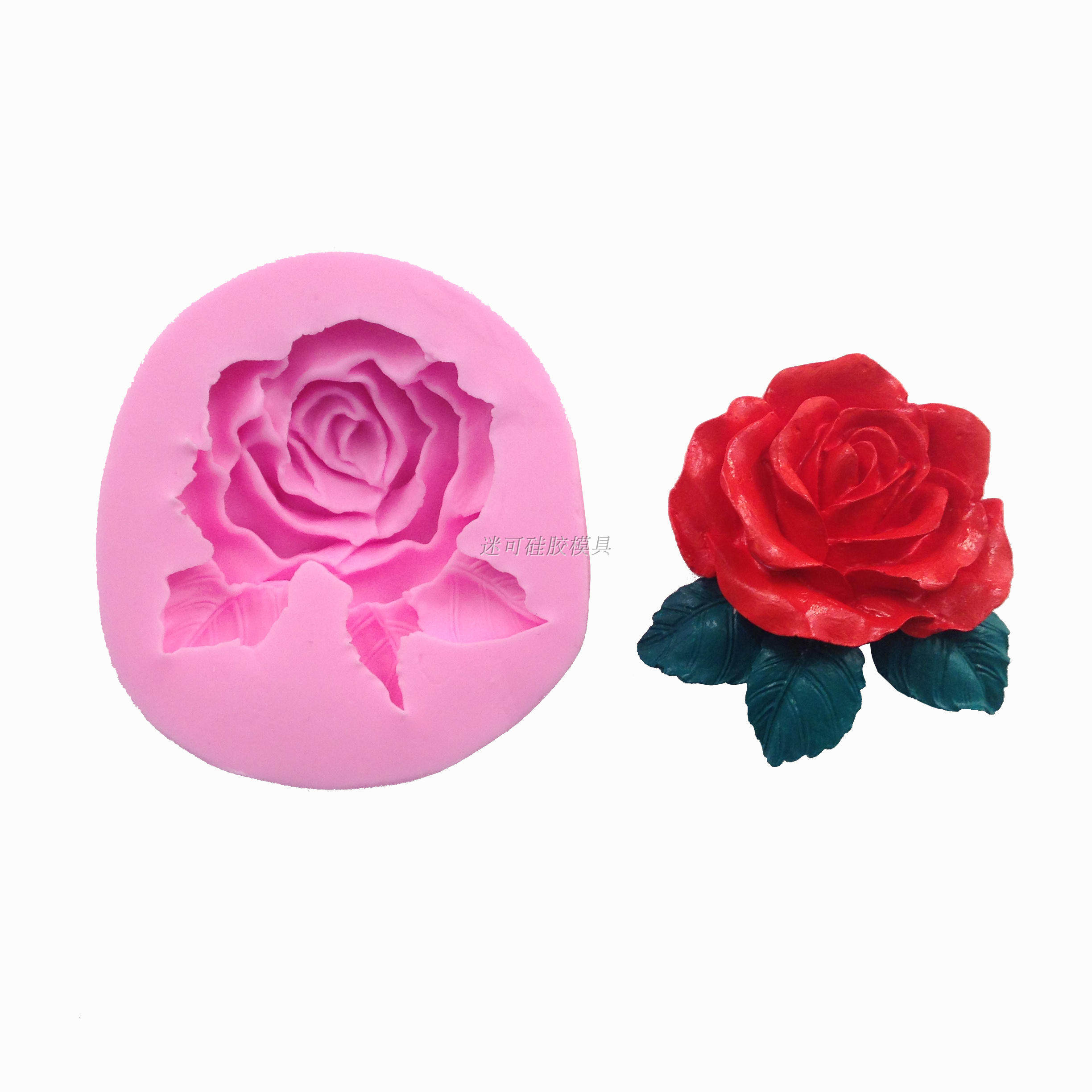 蛋糕模具立体玫瑰花翻糖巧克力粘土蛋糕装饰皂模慕斯硅胶烘焙工具