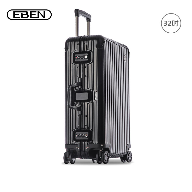 eben铝镁合金32寸万向轮金属密码箱 eben旅行箱