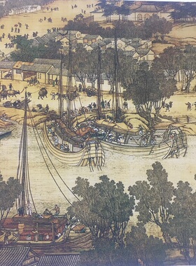 1:1张择端清明上河图十大名画国画艺术微喷古代名画复制品装饰画